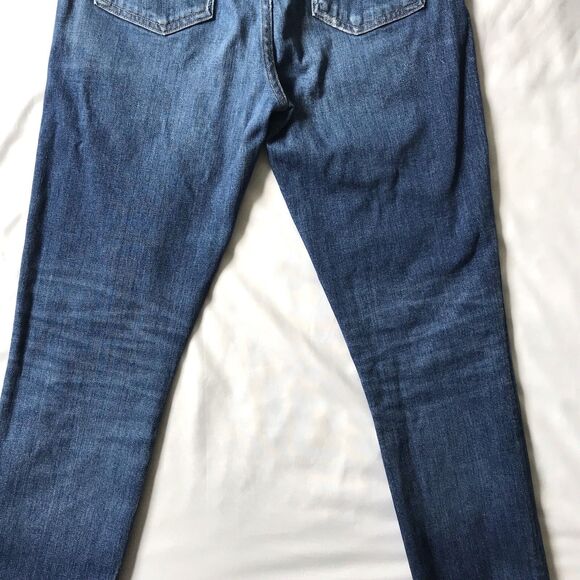 Citizens Of Humanity Olivia Crop 27 Blue Denim Jeans High Rise Slim Button Fly - Picture 13 of 14